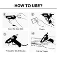 thumbnail image 4 of Pistolet à Colle à Chaud Taille Mini 20W avec Propulsion à Gâchette, 4 of 6
