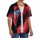 thumbnail image 2 of Fotbe Closeup Red Flamingo Portrait Camisa Estampada de Manga Corta para Hombre, Casual de Verano, Estilo Playero, Sin Arrugas-3X-Large, 2 of 5