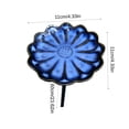 thumbnail image 3 of Glazed Ceramic Pollinator Waterer with Stake - Floral Insect Feeder for Outdoor Garden Yard Patio - Shallow Bird Bath for Hummingbirds and Helpful Bugs - Metal Ground Spike for Easy Setup, 3 of 6