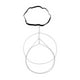 thumbnail image 4 of Cadena de muslo para mujer, de moda, multicapa, fácil de usar, estilo bohemio, ajustable. Plata, 4 of 9