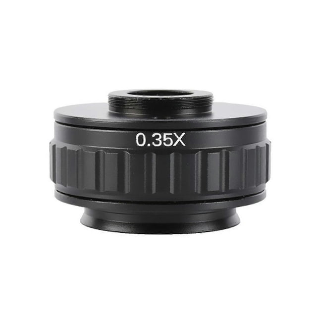 C Mount Adapters Lens 0.35X CCD for Trinocular Stereo Microscope Camera 38MM Interface Increased Fie