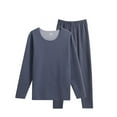 thumbnail image 2 of Minnieouse Ropa interior térmica para hombre, capa base cálida y suave, vestido cálido Villose Tight, ropa de invierno colorida, pintura interior de conjuntos de ropa Azul oscuro&amp;gt;L NO11 Minnieouse AP013689-11, 2 of 6