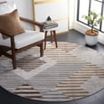thumbnail image 2 of SAFAVIEH Palma Vincent Geometric Area Rug, Beige/Light Grey, 6'7" x 6'7" Round, 2 of 8