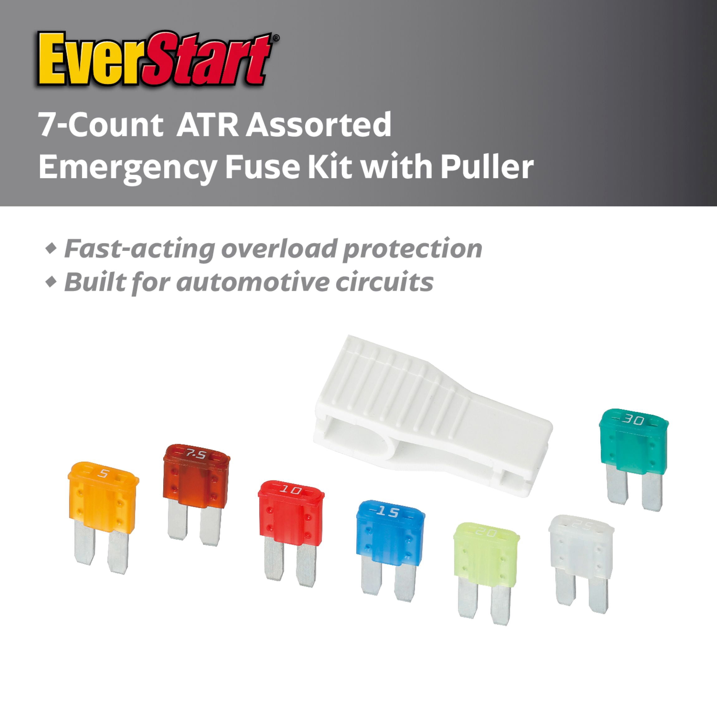 EverStart Emergency 7-Piece Micro Fuse Kit for Automotive ATR