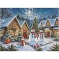 thumbnail image 3 of Christmas Puzzle 500 Pieces Jigsaw Puzzles for Adults,20"x15" Medium Difficulty Fun Jigsaw Puzzles Colorful Illustration of Winter Snowman Decoration for Family Party Holiday, 3 of 8