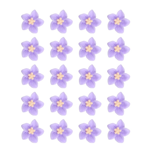 Accesorios para el cabello de flores pequeñas Unique Bargains 20 Pcs Clips para el cabello de flores mini para niñas, bonitos mini pasadores de cabello color púrpura