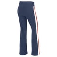 thumbnail image 3 of Women's WEAR by Erin Andrews Navy New England Patriots Tri-Blend Yoga Pants, 3 of 4