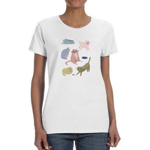 Cat Squad Ii. T-Shirt Women -June Erica Vess Designs, Female Small