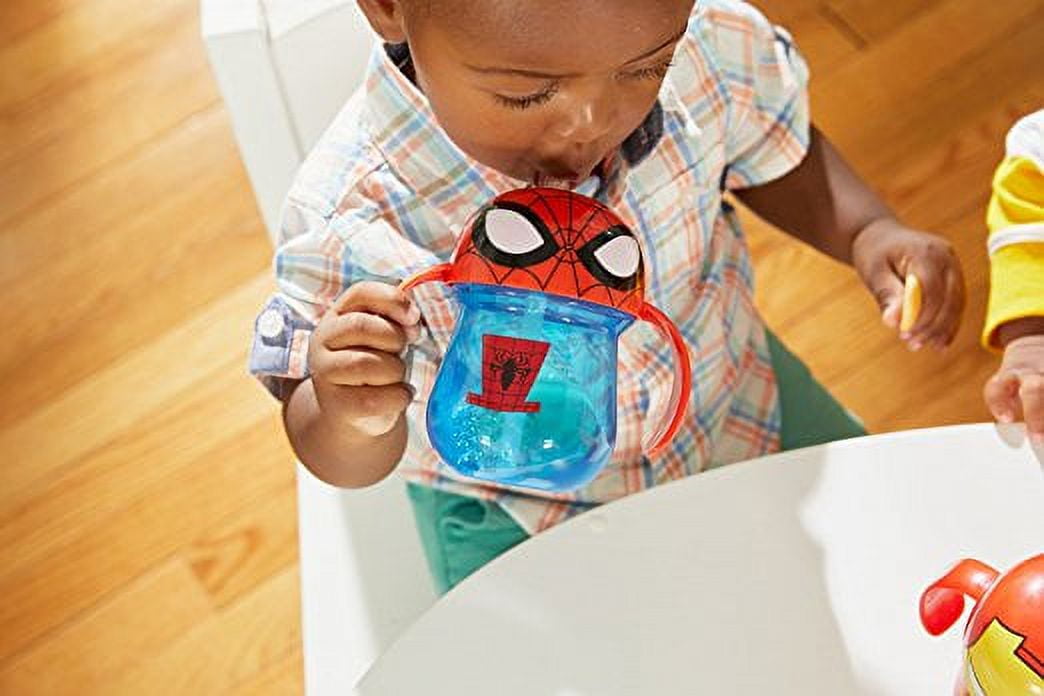 Marvel Spiderman Trainer Sippy Cup with Straw 7 Oz 