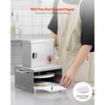 thumbnail image 3 of KFFKFF Electric Pizza Dough Press Machine, 6-Inch Pastry Press Plate, Stainless Steel Bread Presser, Adjustable Thickness Forming Tool for Commercial Use, Includes 100 Pcs Parchment Paper, 3 of 9