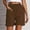 Brown, variant on Shorts for Women Casual Shorts With Large Pockets Lightweight Elastic Waist For Summer Outdoor Travel Women Brown L