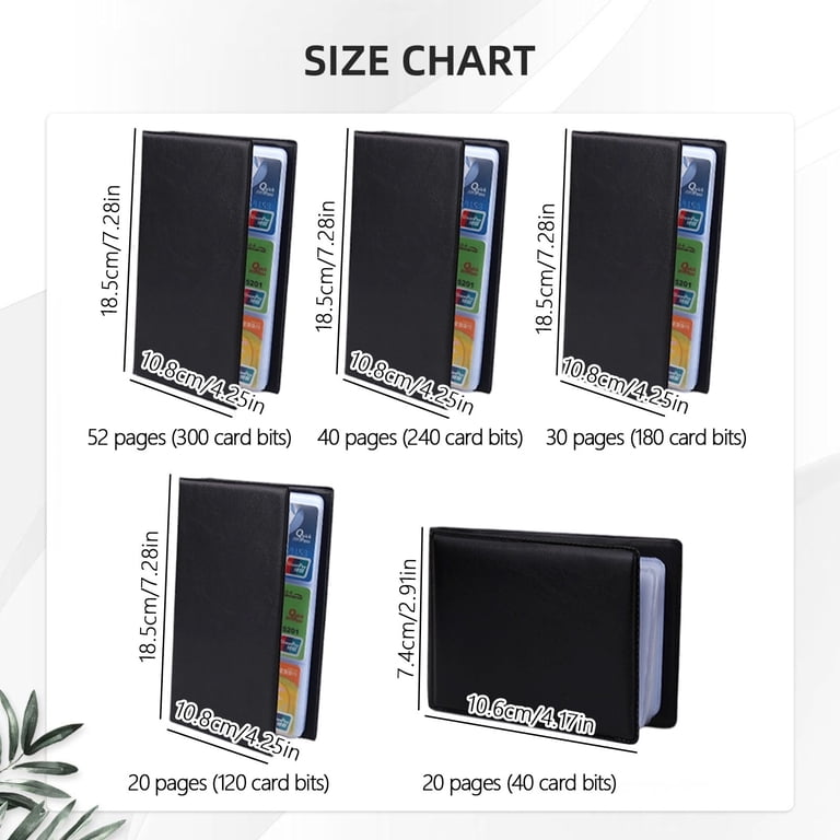 business card holder binder 240 Business Card Organizer,Credit Card Binder,Portable Business Card Holder Boo