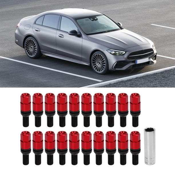 20 Pernos De Orejeta M14x1,5, 17 Mm Hexagonales, 14 Mm X 1,5 28 Mm, Longitud Del Vástago, Pernos De Orejeta De Rueda De Asiento Cónico, Accesorios Universales Para Automóvil
