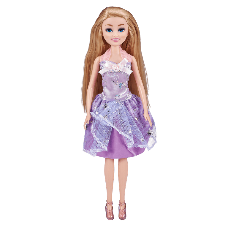 Sparkle Girlz Princess Doll with Sparkly Dress, Long Hair and  Interchangeable Outfit by ZURU Royal Accessories Toys and 18 inch Inches  Fashion Dolls