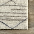 thumbnail image 5 of Rugs USA Pick-Up-Sticks Machine Washable Wool Area Rug, 4' x 6', Alida Ivory, 5 of 10