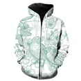 thumbnail image 1 of Sudadera con capucha y cremallera para hombre, diseño de mariposa de dibujos animados, con estampado 3D, estilo hip hop, de gran tamaño, divertida, de manga larga, para primavera, 1 of 6
