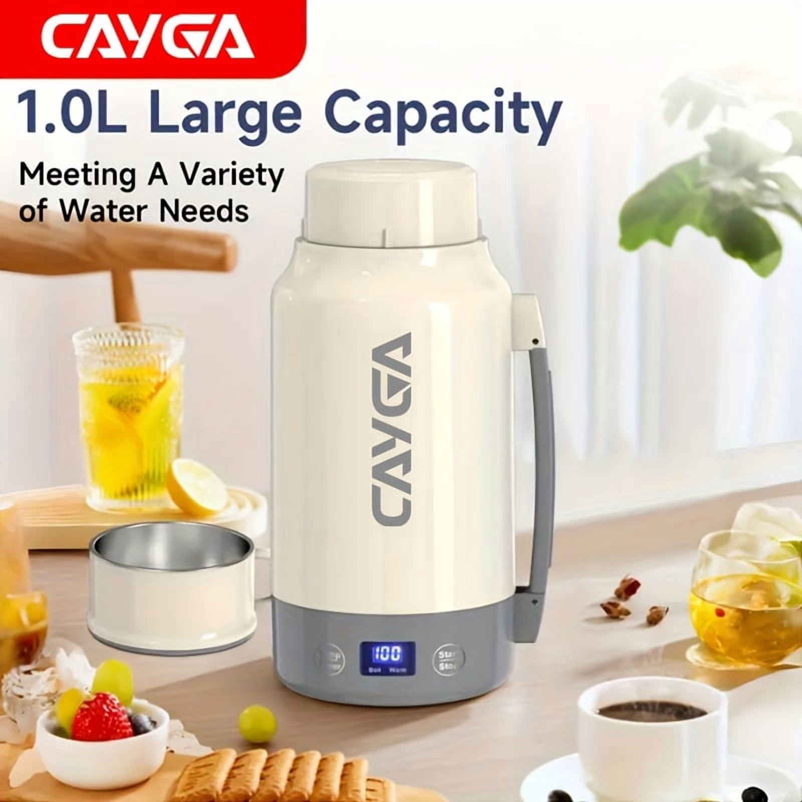 Portable Electric Kettle with 7 Temperature Settings, Auto Shut-Off & Boil Dry Protection,Office - Ideal Gift for Coffee & Tea Lovers, Portable Kettle, Home Beverage Heater, Modern Kitchen Appliance