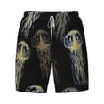 thumbnail image 4 of Lsque Mens Swim Trunks Jellyfish Pattern - Bathing Suit Compression Liner - Beach Swim Shorts Swimwear - (S-3XL) - Stretch Quick Dry -XX-Large, 4 of 9