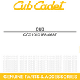 thumbnail image 5 of CUB CADET 01010168-0637 High Lift 17.9" Blade Z-Force 50 Tank M50 Lawn Mowers, 5 of 8