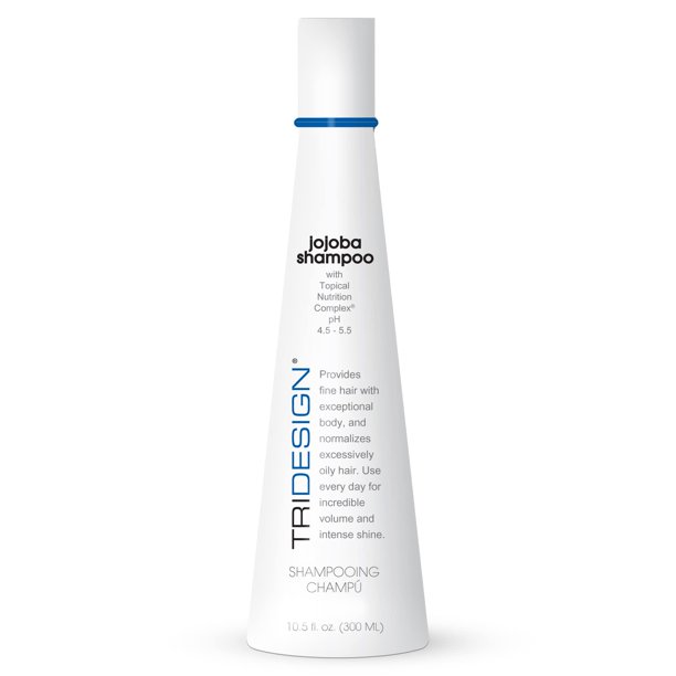 TRI Design Professional Hair Care Champú de aceite de jojoba - Hidratante espesante y nutritivo para todo tipo de cabello El uso diario aumenta el brillo y la manejabilidad 10.5 oz