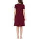 thumbnail image 3 of INSPIRE CHIC Camisón de Noche para Mujeres, Ropa de Dormir, Vestido de Lounge, Cuello en V, Manga Corta, Bata de Noche, S Rojo, 3 of 6