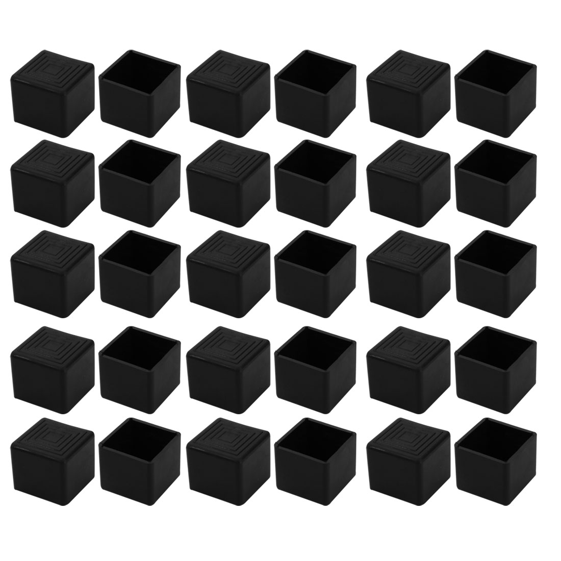 25mmx25mm Chair Leg Floor Protectors Table Feet Tips Thicker Covers