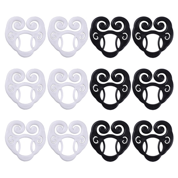 12Pcs Shirt Cinch Clip 2 Colors Plastic T-Shirt Cinch Clip