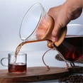 thumbnail image 4 of Amdohai Pour Over Coffee Maker 27oz Paperless Glass Carafe with Stainless Steel Filter Reusable Glass Coffee Pot Manual Coffee Dripper Brewer Hand Drip with Wood Sleeve, 4 of 7