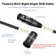 thumbnail image 2 of Cable XLR Devinal giratorio en ángulo recto macho a hembra de 1 m, 2 unidades, 2 of 7