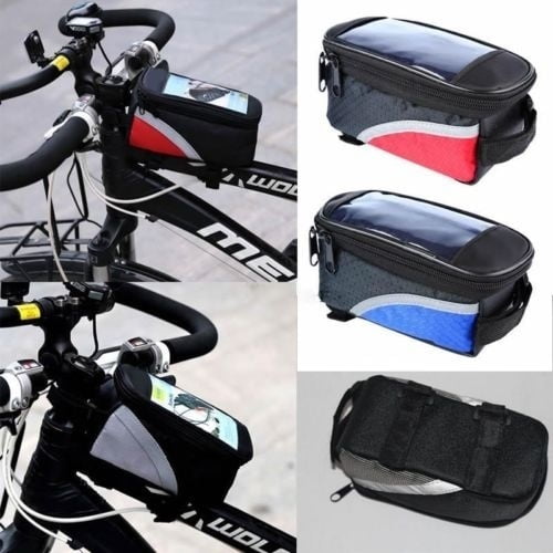 Bicycle Bags Waterproof Triangle Large Capacity Cycling Top Front Tube Frame Bag Bicycle Accessories Walmart Com Walmart Com
