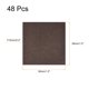thumbnail image 2 of Fieltro Muebles Almohadillas, 38mm x 38mm Auto Adhesivo Cuadrado Piso Protectores para Muebles Patas Dura Madera Piso, Marrón 48uds, 2 of 6