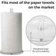 thumbnail image 3 of GEREMF-Acrylic Paper Towel Holder, Freestanding Paper Roll Holder with Weighted Base, Modern Decorative Design for Kitchen Countertops, Bars & Dining Tables, Clear, 3 of 3