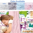 thumbnail image 3 of Personalized Toddler Nap Mat for Daycare Cot Bedding - Baby Girls Kids Dinosaur Nap Mats with Pillow Blanket Preschool Kindergarten Children Sleeping Bag with Custom Name Easy Carry Blue Cars Pink, 3 of 9