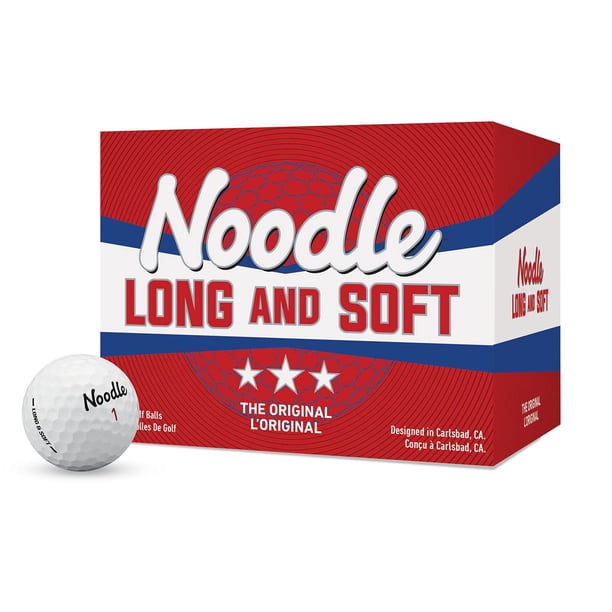 Pelota de golf TaylorMade Noodle Long & Soft 15BP blanca