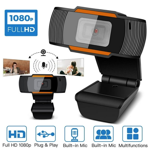 HD Webcam 1080P with Microphone PC Laptop Desktop USB Webcams Pro Streaming Computer Camera for Video Calling Recording