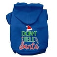 thumbnail image 6 of Christmas Pet Dog  Cat Hoodie Screen Printed, "Don't Tell Santa", 6 of 10