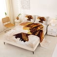 thumbnail image 2 of Castle Fairy Minimalist African Woman Profile Queen Sheets 4 Pieces,Elegant Africa Map Queen Sheet Sets,Brown Beige,1 Fitted Sheet, 1 Flat Sheet and 2 Pillowcases, 2 of 6