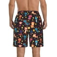 thumbnail image 3 of Kdxio Cute Animals Pattern Mens Casual Shorts - Drawstring Summer Beach Sports Shorts for Men, 3 of 9