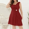 thumbnail image 2 of Moda mujer verano sin mangas sexy casual backless color sólido mini vestido Fridja  hj872, 2 of 8