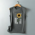 thumbnail image 5 of Aoochasliy Tank Tops for Women Women's Summer Casual Print Round Neck Loose Sleeveless T-Shirt Top, 5 of 5