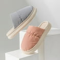 thumbnail image 3 of Vedolay Men Slippers 2023 Winter Warm Slipper Indoor Outdoor Slippers Grey,43, 3 of 5