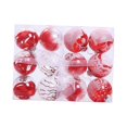 thumbnail image 1 of 12 bolas navideñas irrompibles para decorar Rojo, 1 of 9
