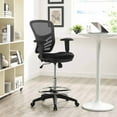 thumbnail image 1 of Modway Articulate Drafting Chair - Chaise de Bureau de Réception - Chaise de Table à Dessin en Noir, 1 of 5