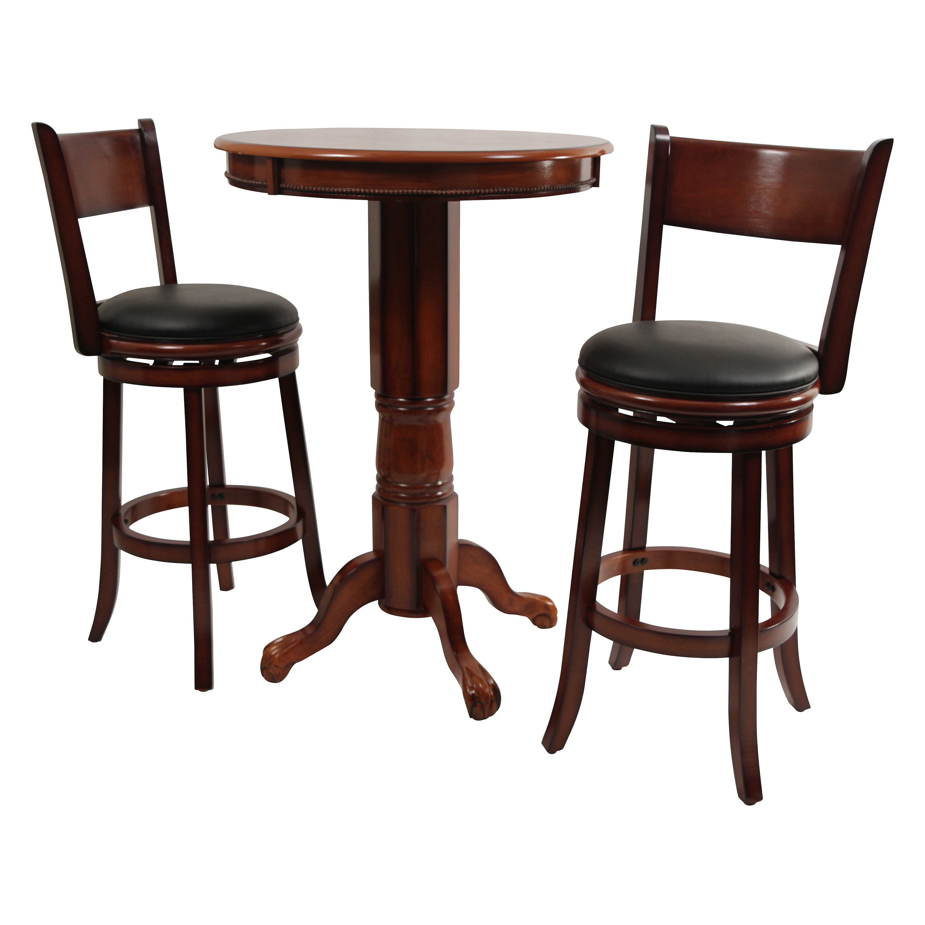 Boraam Palmetto 3 Piece Pub Table Set Brandy Com