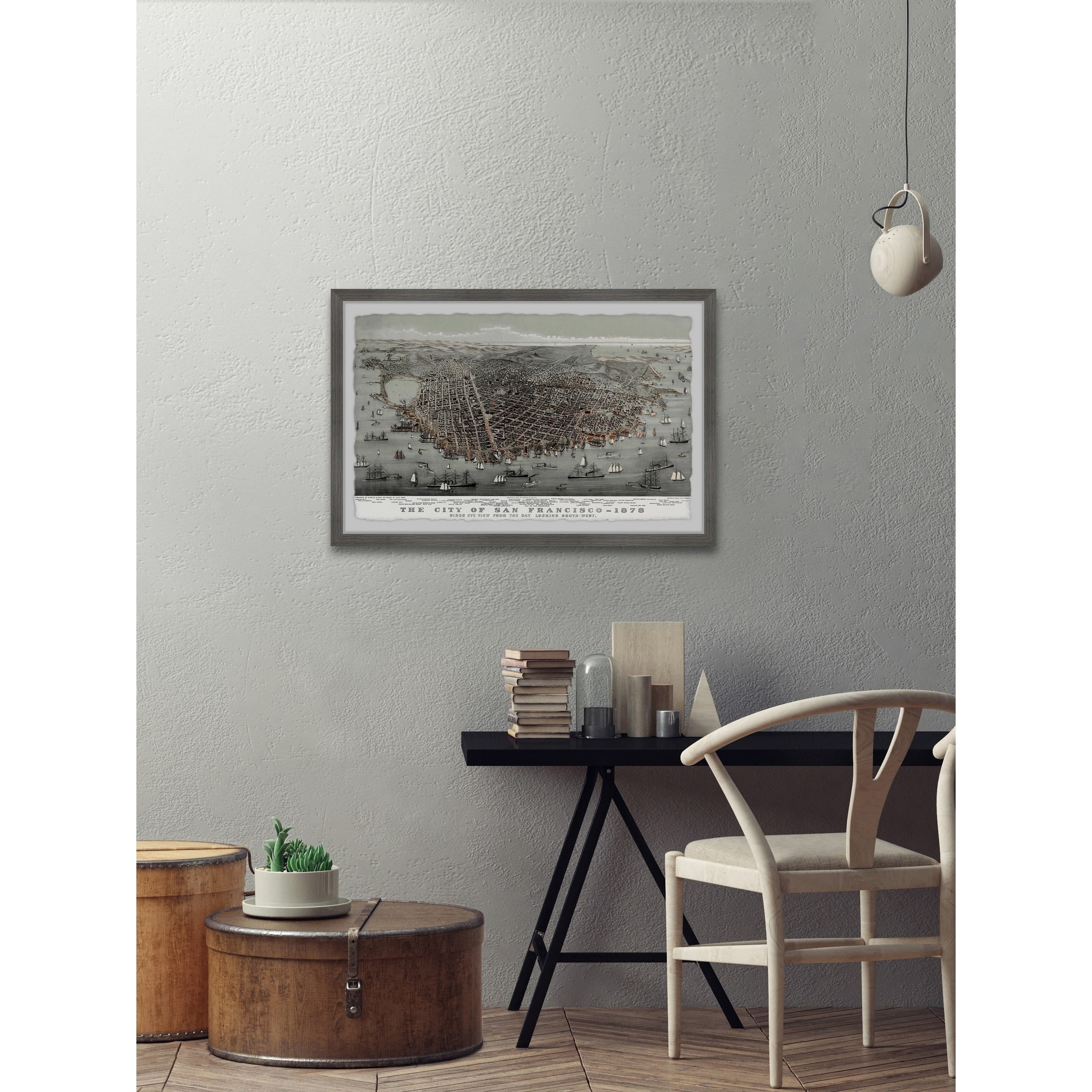 The City of San Francisco 8 in x 12 in Framed Painting Art Prints, by Marmont Hill