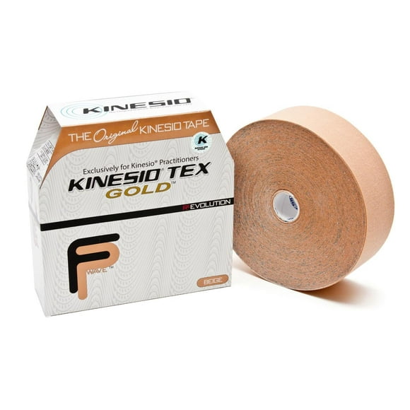 Kinesio Taping - Elastic Therapeutic Athletic Tape Tex Gold FP - Bulk Roll - Beige – 2 in. x 103 ft