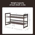 thumbnail image 2 of Costway Étagère à Chaussures à 2 Niveaux Ajustable à Plat Support de Rangement pour Chaussures, 2 of 10