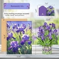thumbnail image 4 of 3D Greeting Cards Pop Up Cards 16" Iris Paper Flower Bouquet Gifts for Women Mom Wife Birthday, Anniversary, Get Well Cards with Note Card & Envelope, Romantic Iris, 4 of 7