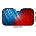 thumbnail image 2 of Car Windshield Sunshade Blocks Usa Stars and Stripes Sun Visor Protector Foldable Sun Shield For Vehicle Car Truck SUV Van 55x27.5 inches Keep Vehicle Cool, 2 of 6