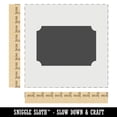 thumbnail image 2 of Rectangle Clipped Corners Solid DIY Cookie Wall Craft Stencil - 9.0 Inch, 2 of 5